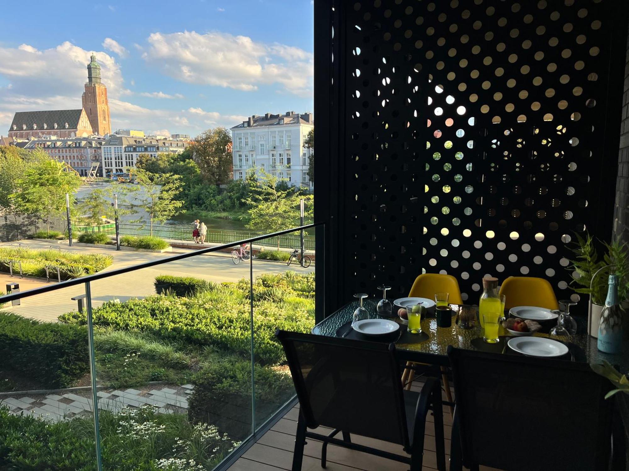 Apartament Z Tarasem I Widokiem Na Rzeke Wroapart-Pl - Apartment With Terrace And River View Wroapart วรอตซวาฟ ภายนอก รูปภาพ